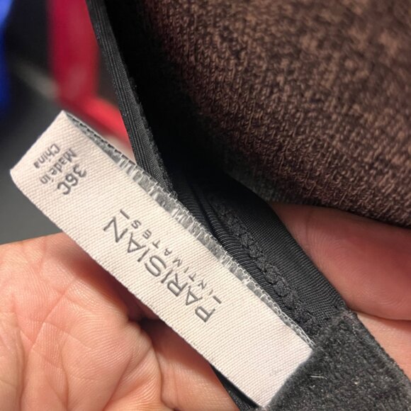 Parisian Intimates Women 36C Solid Black Wireless Adjustable Strap Relief Bra - Picture 5 of 5